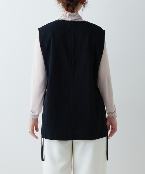 natural couture(ナチュラルクチュール)の「サイドスリットノーカラージレ(その他アウター・レディース・ブラック/ベージュ/オフホワイト・FREE)」の18枚目の写真