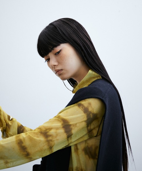 ADAM ET ROPE'（アダムエロペ）の「Super140'sリバージレ（その他アウター・レディース・ブラック/キャメル・FREE）」の21枚目の写真