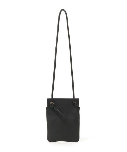 BEAMS F(ビームスエフ)の「S.MANO / レザー サコッシュ(ボディバッグ/ウエストポーチ・メンズ・ダークブラウン/ブラック・ONE SIZE)」の2枚目の写真