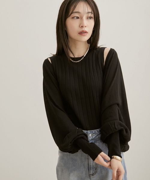 VIS（ビス）の「ボレロアンサンブル（アンサンブル・レディース・ブラック/ブラウン系その他2・FREE）」の10枚目の写真