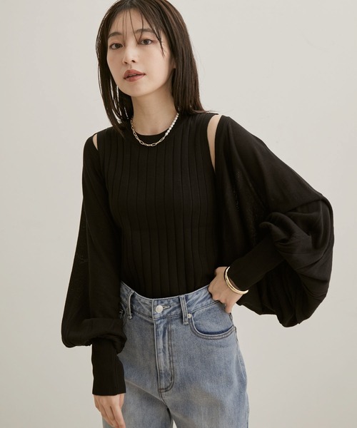 VIS（ビス）の「ボレロアンサンブル（アンサンブル・レディース・ブラック/ブラウン系その他2・FREE）」の11枚目の写真