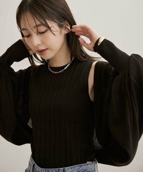 VIS（ビス）の「ボレロアンサンブル（アンサンブル・レディース・ブラック/ブラウン系その他2・FREE）」の12枚目の写真