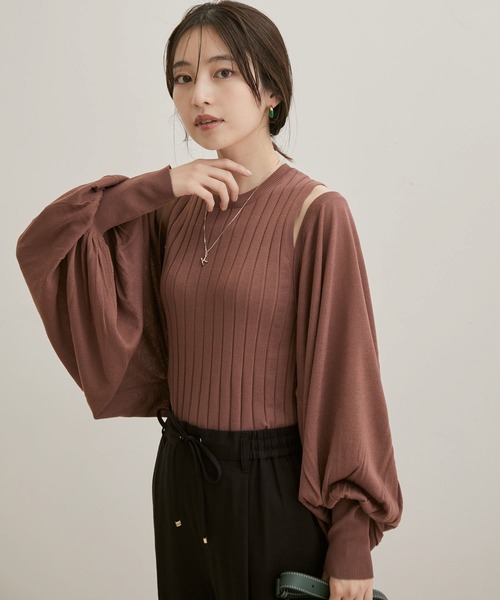 VIS（ビス）の「ボレロアンサンブル（アンサンブル・レディース・ブラック/ブラウン系その他2・FREE）」の17枚目の写真