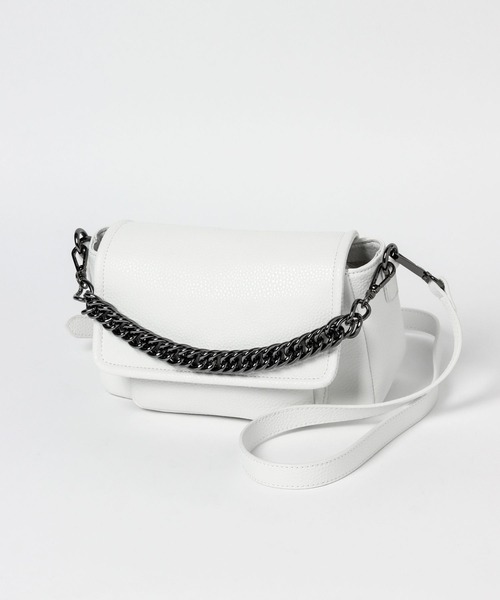 PAGEBOY（ページボーイ）の「ビンテージチェーンBAG（ショルダーバッグ・レディース・ブラック/オフホワイト・FREE）」の6枚目の写真