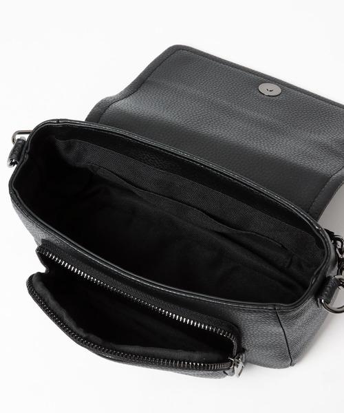 PAGEBOY（ページボーイ）の「ビンテージチェーンBAG（ショルダーバッグ・レディース・ブラック/オフホワイト・FREE）」の5枚目の写真