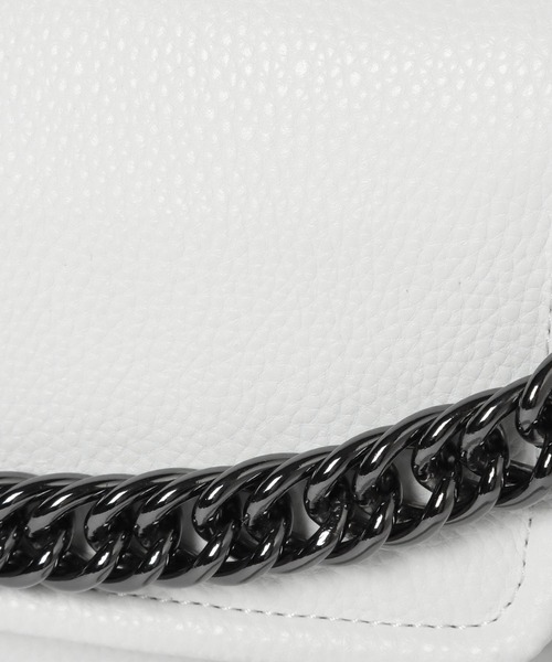 PAGEBOY（ページボーイ）の「ビンテージチェーンBAG（ショルダーバッグ・レディース・ブラック/オフホワイト・FREE）」の8枚目の写真