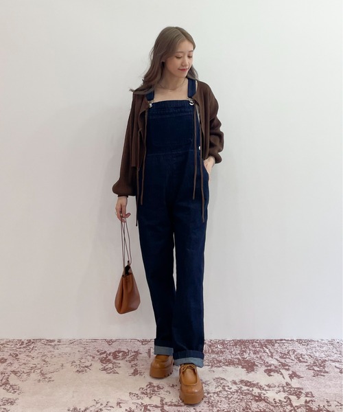 EPIMI E'PIMMY（エピミエピミー）の「マルチウェイリボンリブショートカーディガン（カーディガン/ボレロ・レディース・ブラック/ベージュ/ブラウン/オフホワイト・MEDIUM）」の20枚目の写真