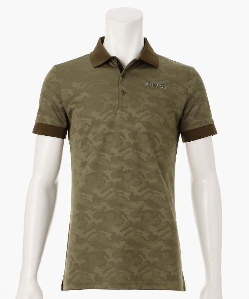 BRIEFING（ブリーフィング）の「【ブリーフィングゴルフ】MENS CAMO JQ POLO/メンズカモJQポロ（ポロシャツ・メンズ・ホワイト/ブラック/ネイビー/オリーブ/チャコールグレー・M/L/XL/S）」の4枚目の写真