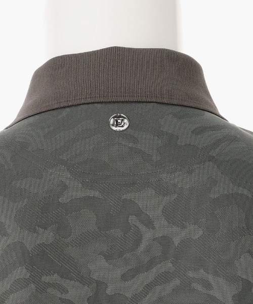 BRIEFING（ブリーフィング）の「【ブリーフィングゴルフ】MENS CAMO JQ POLO/メンズカモJQポロ（ポロシャツ・メンズ・ホワイト/ブラック/ネイビー/オリーブ/チャコールグレー・M/L/XL/S）」の6枚目の写真