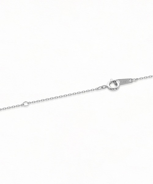 ESTELLE（エステール）の「ダンシングストーン シルバー キュービックジルコニア ハート ネックレス ESTELLE/エステール（ネックレス・レディース・ホワイト・45cm）」の4枚目の写真