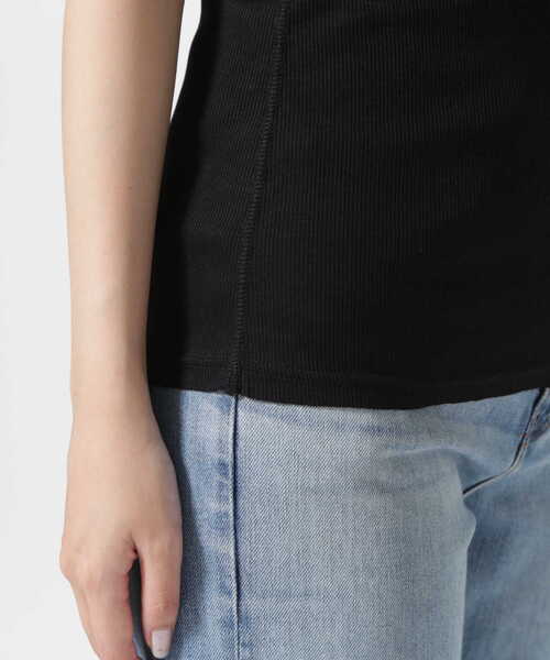 DROIT BELLO（ドロイトベロ）の「DROIT BELLO（ドロイトベロ）NEW テレコタンクトップ（タンクトップ・レディース・チャコール/ホワイト/ブラック・F）」の12枚目の写真