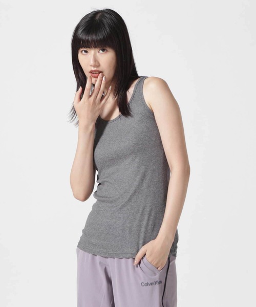 DROIT BELLO（ドロイトベロ）の「DROIT BELLO（ドロイトベロ）NEW テレコタンクトップ（タンクトップ・レディース・チャコール/ホワイト/ブラック・F）」の20枚目の写真