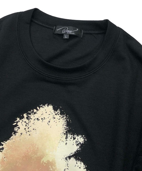 Beno(ビーノ)の「ストレッチダンボール アートグラフィック ロンTEE(Tシャツ/カットソー・メンズ・ブラック/ホワイト/ライトグレー・M/L)」の5枚目の写真