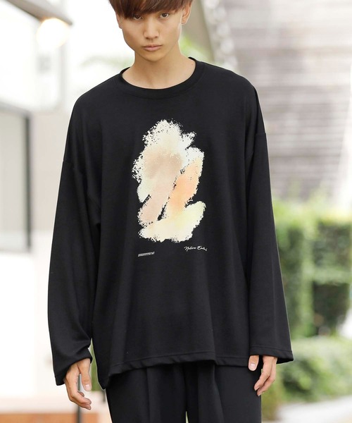 Beno(ビーノ)の「ストレッチダンボール アートグラフィック ロンTEE(Tシャツ/カットソー・メンズ・ブラック/ホワイト/ライトグレー・M/L)」の17枚目の写真