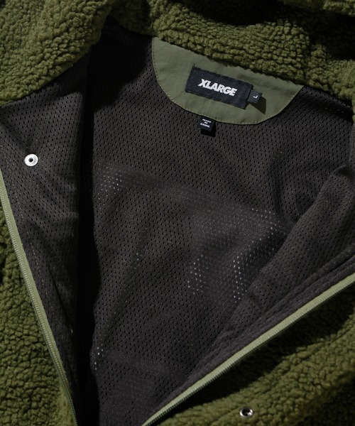 XLARGE(エクストララージ)の「BOA FLEECE ZIP-UP JACKET(ブルゾン・メンズ・マルチ/オリーブ/ブラック/チャコール・S/M/XL/L)」の8枚目の写真