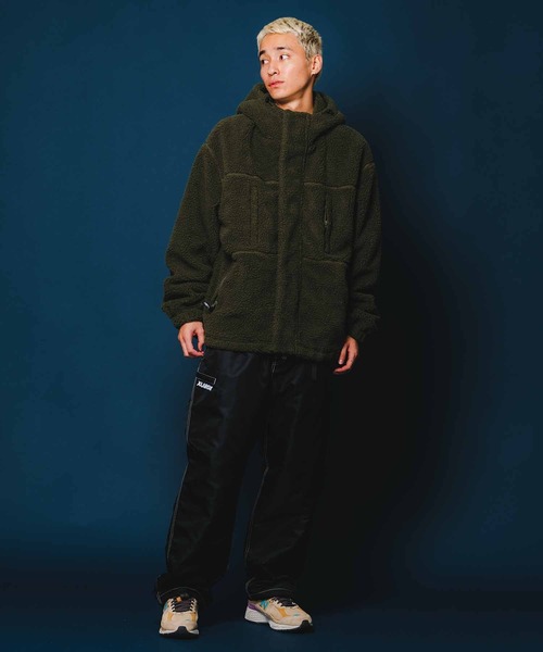 XLARGE(エクストララージ)の「BOA FLEECE ZIP-UP JACKET(ブルゾン・メンズ・マルチ/オリーブ/ブラック/チャコール・S/M/XL/L)」の16枚目の写真