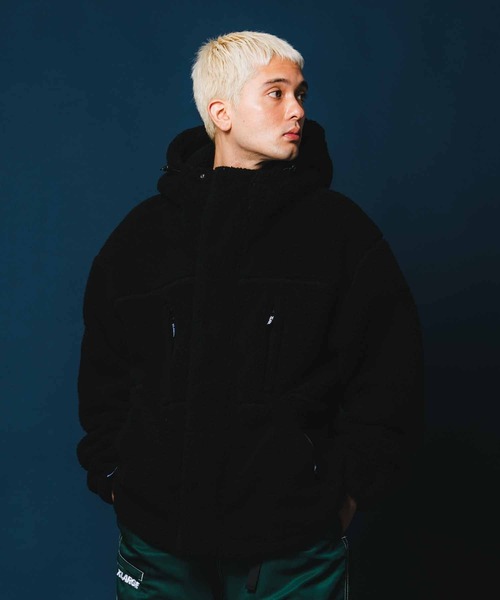 XLARGE(エクストララージ)の「BOA FLEECE ZIP-UP JACKET(ブルゾン・メンズ・マルチ/オリーブ/ブラック/チャコール・S/M/XL/L)」の22枚目の写真