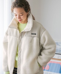 niko and... | ボア切り替えワイドジャケット(ブルゾン)