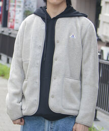 GEVACO | 【GEVACO/ゲバコ】メランジノーカラー フリースカーディガン(カーディガン/ボレロ)