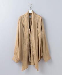 6（ロク）の「＜6(ROKU)＞NYLON SILK TIE SHIRT/シャツ（シャツ