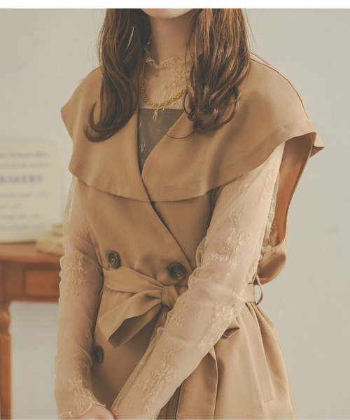 Ambre Neige(アンブルネージュ)の「花柄レースハイネックトップス/【WEB/EC限定商品】(Tシャツ/カットソー・レディース・ダークブラウン/ベージュ/アイボリー/ライトブラウン/ブラック・FREE)」の8枚目の写真