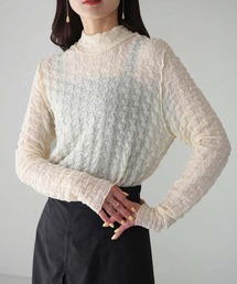 cheriella | 【cheriella】WEB限定ウェーブシアーメッシュトップス(Tシャツ/カットソー)