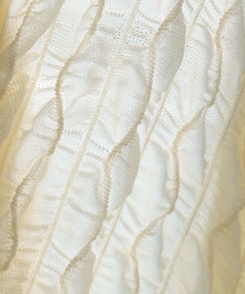 cheriella(シェリエラ)の「【cheriella】WEB限定ウェーブシアーメッシュトップス WEB LIMITED WAVE SHEER MESH TOPS(Tシャツ/カットソー・レディース・ブラック/アイボリー・M)」の3枚目の写真