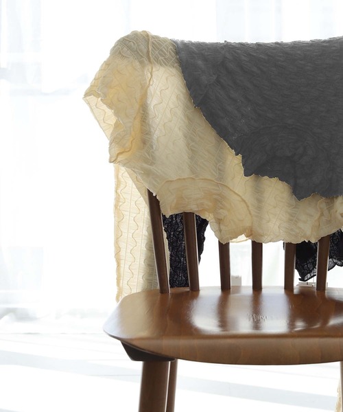 cheriella(シェリエラ)の「【cheriella】WEB限定ウェーブシアーメッシュトップス WEB LIMITED WAVE SHEER MESH TOPS(Tシャツ/カットソー・レディース・ブラック/アイボリー・M)」の6枚目の写真