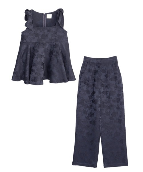 AMAIL（アマイル）の「Flower mature setup（タンクトップ・レディース・ネイビー/ピンク・M/S）」の18枚目の写真