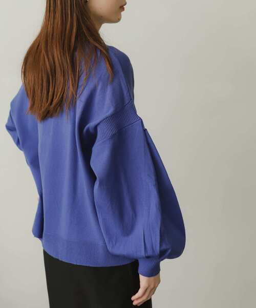 SENSE OF PLACE by URBAN RESEARCH(センスオブプレイスバイアーバンリサーチ)の「ストレッチボリュームスリーブセーター(ニット/セーター・レディース・オフホワイト/ピンク/ブルー/ブラック/イエロー・ONE)」の7枚目の写真