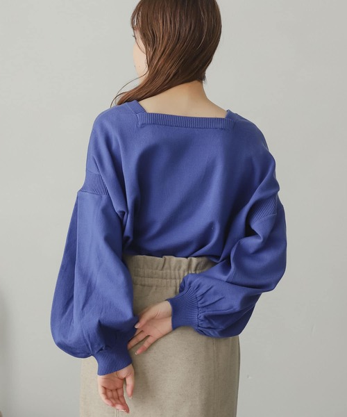 SENSE OF PLACE by URBAN RESEARCH(センスオブプレイスバイアーバンリサーチ)の「ストレッチボリュームスリーブセーター(ニット/セーター・レディース・オフホワイト/ピンク/ブルー/ブラック/イエロー・ONE)」の11枚目の写真