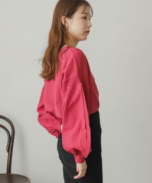 SENSE OF PLACE by URBAN RESEARCH(センスオブプレイスバイアーバンリサーチ)の「ストレッチボリュームスリーブセーター(ニット/セーター・レディース・オフホワイト/ピンク/ブルー/ブラック/イエロー・ONE)」の16枚目の写真