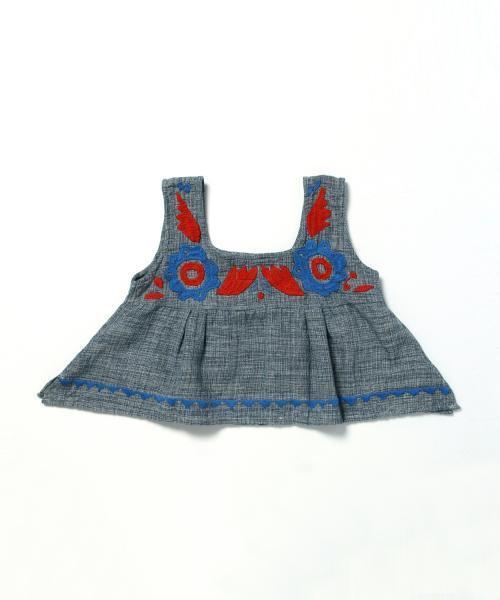 BEAMS BOY(ビームスボーイ)の「ARTESANIA / エンブロイダリー トップス(シャツ/ブラウス・レディース・ブルー系その他/インディゴブルー・ONE SIZE)」の3枚目の写真