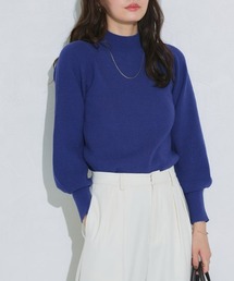 パフスリーブ Aライン トップス ライトブルー パフスリーブ Aライン トップス ライトブルー