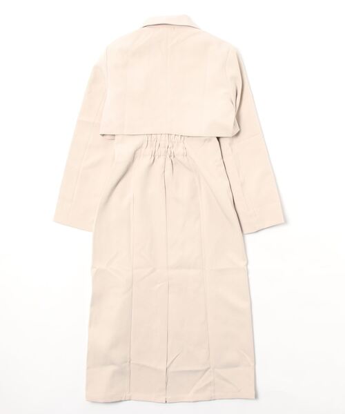 ANDGEEBEE（アンジービー）の「ボタンジャケットワンピセット（ワンピース・レディース・ベージュ/オリーブ・MEDIUM）」の16枚目の写真