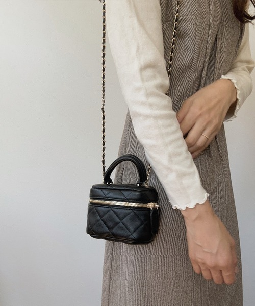 LAUIR(ラウアー)の「ミニPUレザーショルダーバッグ(ショルダーバッグ・レディース・ベージュ/ピンク/ホワイト/ブラック・FREE)」の19枚目の写真