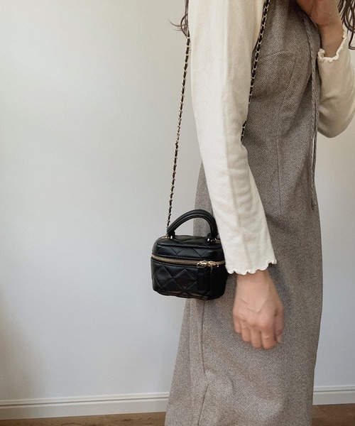 LAUIR(ラウアー)の「ミニPUレザーショルダーバッグ(ショルダーバッグ・レディース・ベージュ/ピンク/ホワイト/ブラック・FREE)」の12枚目の写真