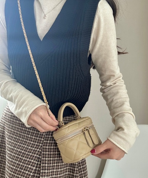 LAUIR(ラウアー)の「ミニPUレザーショルダーバッグ(ショルダーバッグ・レディース・ベージュ/ピンク/ホワイト/ブラック・FREE)」の20枚目の写真