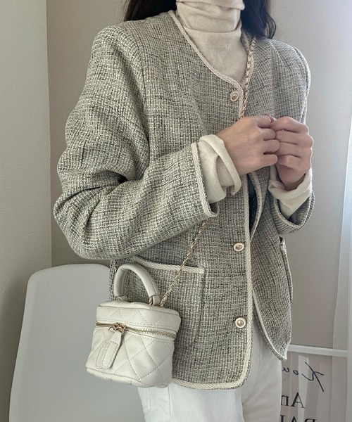 LAUIR(ラウアー)の「ミニPUレザーショルダーバッグ(ショルダーバッグ・レディース・ベージュ/ピンク/ホワイト/ブラック・FREE)」の22枚目の写真