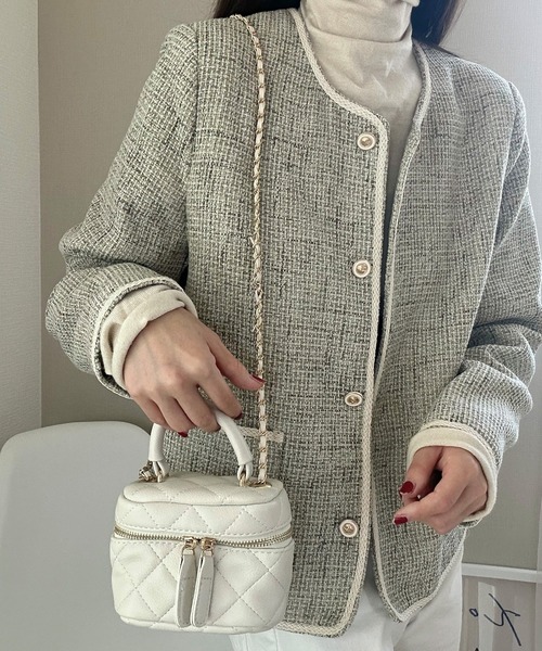 LAUIR(ラウアー)の「ミニPUレザーショルダーバッグ(ショルダーバッグ・レディース・ベージュ/ピンク/ホワイト/ブラック・FREE)」の17枚目の写真