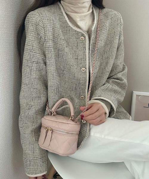 LAUIR(ラウアー)の「ミニPUレザーショルダーバッグ(ショルダーバッグ・レディース・ベージュ/ピンク/ホワイト/ブラック・FREE)」の16枚目の写真