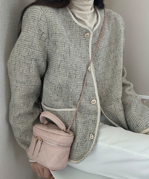 LAUIR(ラウアー)の「ミニPUレザーショルダーバッグ(ショルダーバッグ・レディース・ベージュ/ピンク/ホワイト/ブラック・FREE)」の18枚目の写真