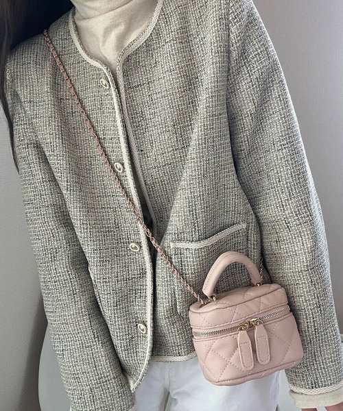 LAUIR(ラウアー)の「ミニPUレザーショルダーバッグ(ショルダーバッグ・レディース・ベージュ/ピンク/ホワイト/ブラック・FREE)」の21枚目の写真