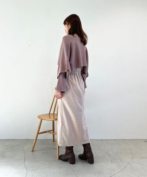 MAJESTIC LEGON（マジェスティックレゴン）の「スリットタイトスカート（スカート・レディース・カーキオリーブ/ベージュ/ブラック・MEDIUM）」の22枚目の写真