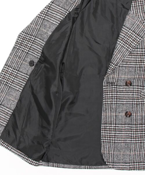 ANAP（アナップ）の「チェックミドル丈ジャケットコート（その他アウター・レディース・ベージュ/ブラック・FREE）」の8枚目の写真
