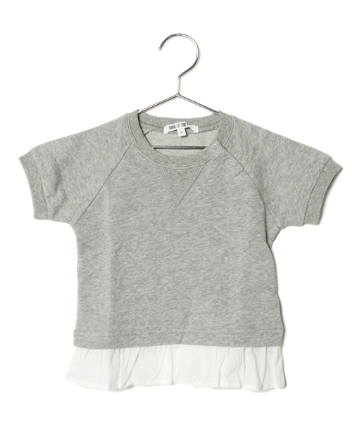 B:MING by BEAMS（ビーミングバイビームス）の「ビーミング by ビームス / ミニ裏毛 裾フリルTOP（スウェット・キッズ・ナチュラル/グレー・140/110/130/100/120/90）」の12枚目の写真