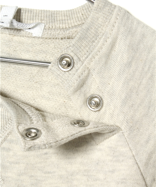 B:MING by BEAMS（ビーミングバイビームス）の「ビーミング by ビームス / ミニ裏毛 裾フリルTOP（スウェット・キッズ・ナチュラル/グレー・140/110/130/100/120/90）」の5枚目の写真