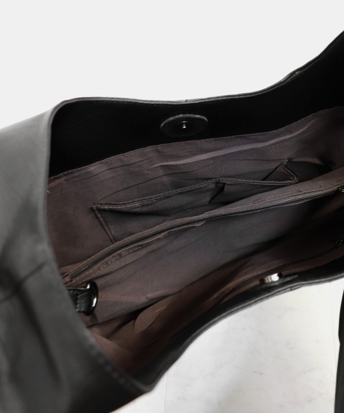 LVEU.（ラブユ.）の「【LVEU.】2wayトートバッグ / バッグ 鞄 BAG トート 2way ワンショルダー A4 合皮  合皮 ブラック（トートバッグ・レディース・ブラック・FREE）」の14枚目の写真