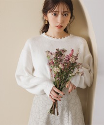 PROPORTION BODY DRESSING | ラウンドネック片畦パールニットプルオーバー / 1213170200(ニット/セーター)