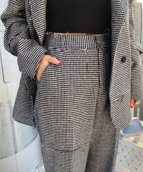 Six M（シックスエム）の「【SixM/シックスエム】トラッシースーツスラックス（スラックス・レディース・ブラック/オフホワイト・FREE）」の11枚目の写真